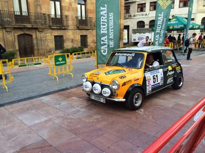 Classic rally car movement