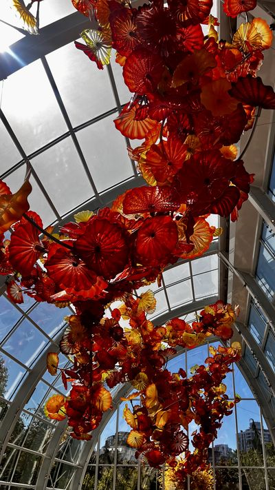 Glass garden installation